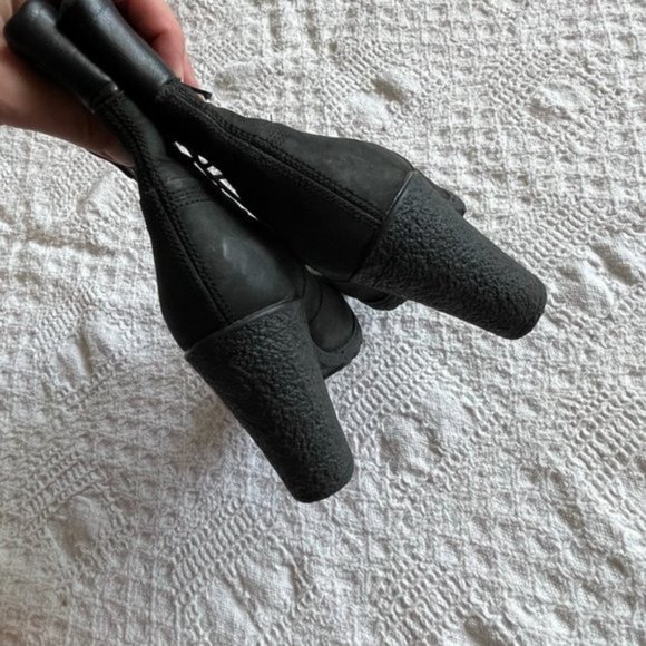 Timberland Glancy black nubuck heeled laceup boots size 9.5 - Picture 6 of 10